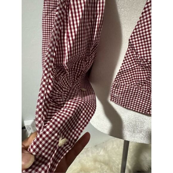 Madewell Wrap top in Gingham check XS - Picture 3 of 9